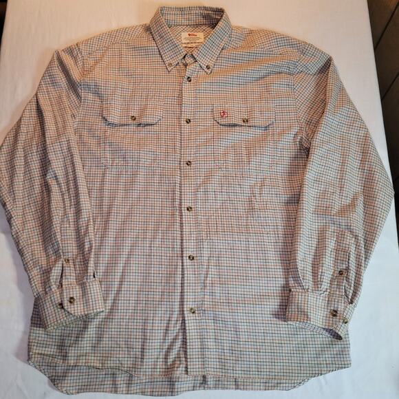 Fjall Raven Mens Plaid Button Down Shirt 2XL XX Large Forest Flannel - Picture 2 of 16